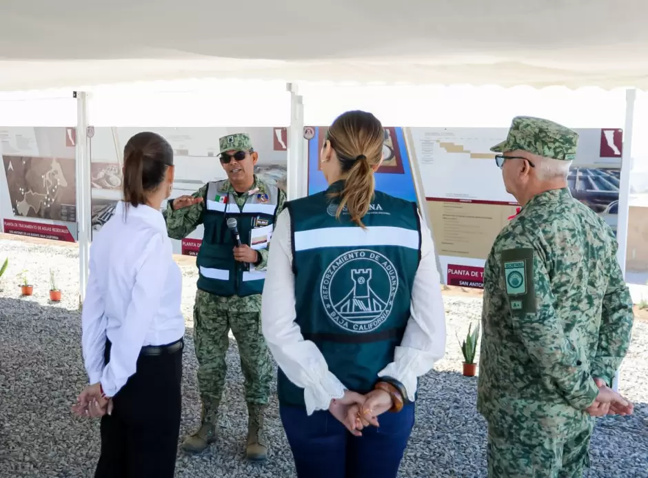 Presidenta de Mxico y Gobernadora de BC realizan recorrido por planta de tratamiento de aguas residuales en Tijuana