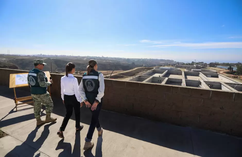 Presidenta de Mxico y Gobernadora de BC realizan recorrido por planta de tratamiento de aguas residuales en Tijuana