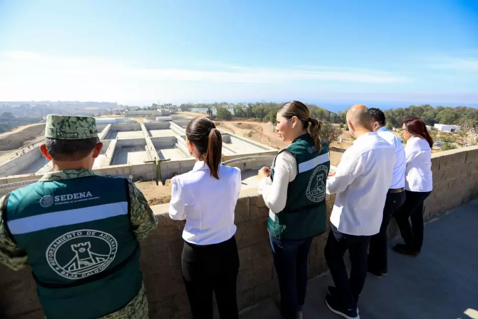 Presidenta de Mxico y Gobernadora de BC realizan recorrido por planta de tratamiento de aguas residuales en Tijuana