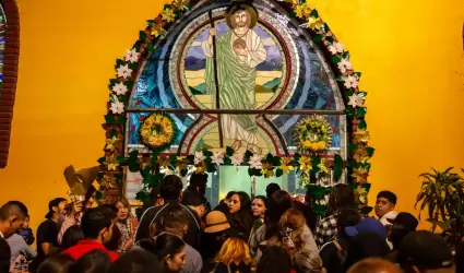 Fieles celebraron a San Judas Tadeo en la colonia Pedregal de Santa Julia