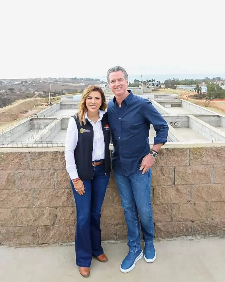 Gobernadora Marina del Pilar y Gavin Newsom