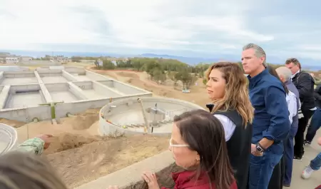 Gobernadora Marina del Pilar y Gavin Newsom