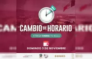 Domingo 3 de noviembre se debe retrasar 1 hora el reloj: CAM