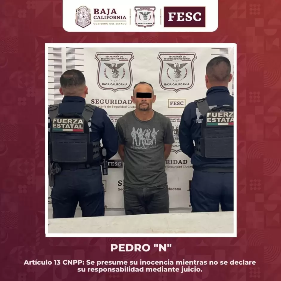 Captura FESC a dos prfugos de la justicia de Baja California