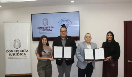 CEDHBC suscribe convenio de colaboracin con la Consejera Jurdica del Estado