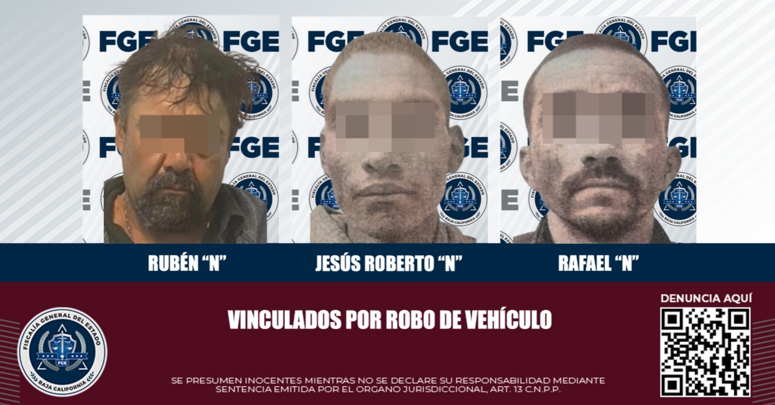 FGE obtiene vinculación a proceso para tres hombres por el delito de ...
