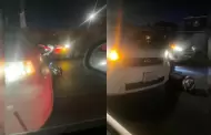 Denuncian accidente causado por persona entre el trfico vehicular