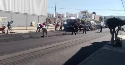 Presenta avance del 45% rehabilitacin de la Calle Tercera en la colonia Hidalg