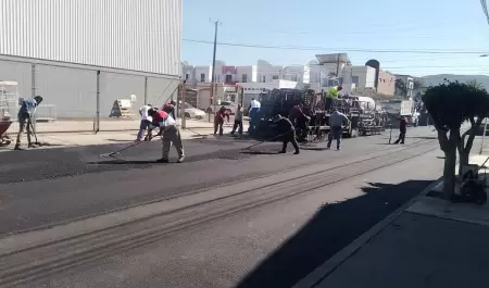 Presenta avance del 45% rehabilitacin de la Calle Tercera en la colonia Hidalg