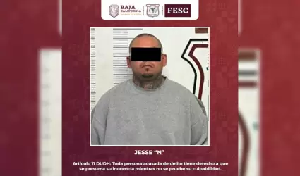 Detiene Enlace Internacional a fugitivo de Estados Unidos en Tijuana