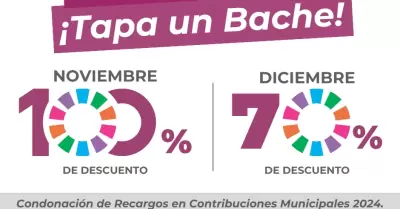 Condonacin de recargos en contribuciones municipales de 2024