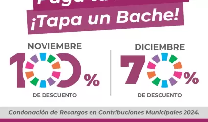 Condonacin de recargos en contribuciones municipales de 2024