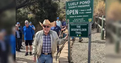 Inauguran sendero en honor a pionero comunitario de Ramona