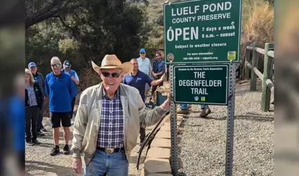 Inauguran sendero en honor a pionero comunitario de Ramona