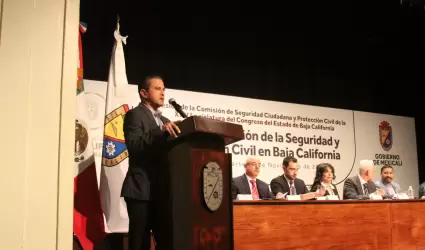 Luis Felipe Chan Baltazar presenta a diputados propuestas para fortalecer la seg