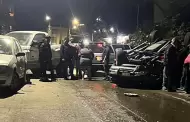 Accidente mltiple en Can Azteca involucra al menos cuatro vehculos