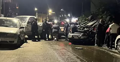 Accidente mltiple en Can Azteca involucra al menos cuatro vehculos