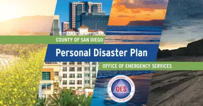 Condado de San Diego recomienda prepararse para emergencias con 10 pasos clave