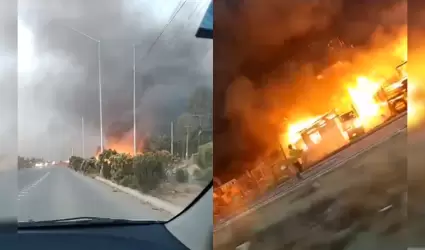 Incendio en Valle Redondo afecta trnsito y amenaza construcciones cercanas