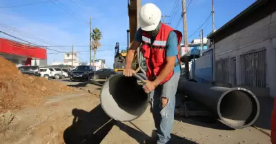 Trabajos de reposicin de la lnea de conduccin "La Presa - Morelos"