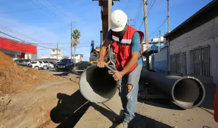 Trabajos de reposicin de la lnea de conduccin "La Presa - Morelos"