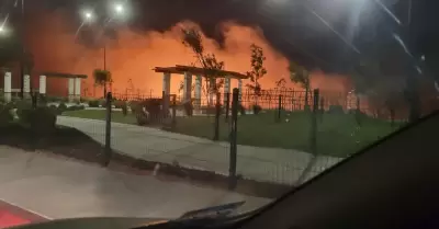 Incendio en Vias del Mar alarm a vecinos cercanos