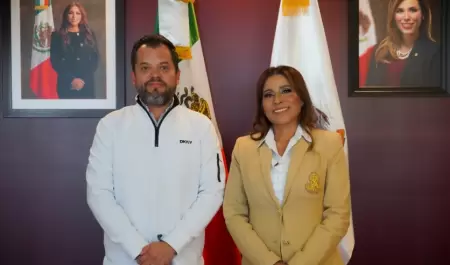 Claudia Agatn Muiz se reune con Junior Edher Bautista Llamas