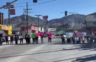 Bloquean bulevar Cucapah parra exigir pago a maestros