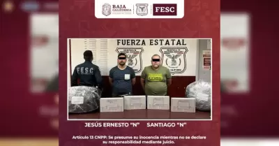 FESC y Sedena aseguran a hombres en posesin de armas y ms de 15 kg de marihuan