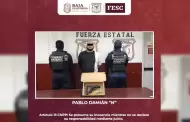 Detiene Fuerza Estatal a Pablo Damin "N", estaba en poder de un arma corta con 11 cartuchos tiles