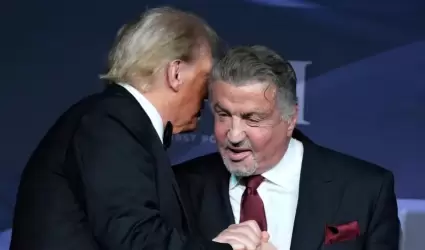 Donald Trump y Sylvester Stallone