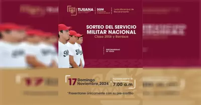 Realizarn prximo domingo 17 de noviembre el Sorteo del Servicio Militar Nacion