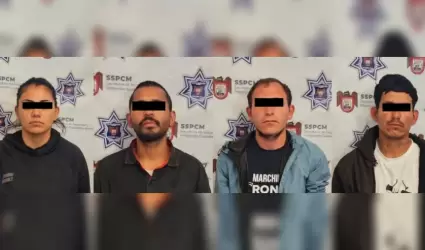 4 detenidos en posesin de un arma y un vehculo robado