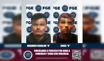 Dos imputados por presunta responsabilidad en robos con violencia