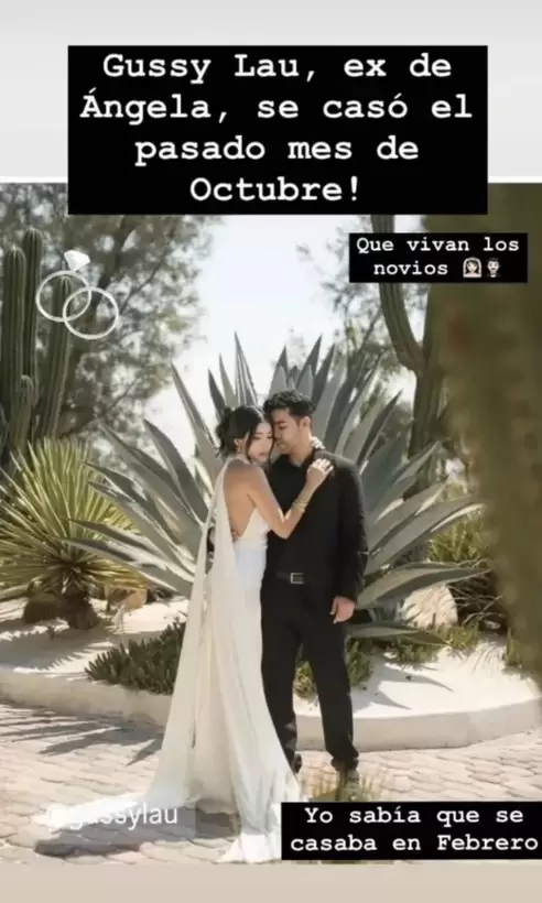 Supuesta boda de Gussy Lau