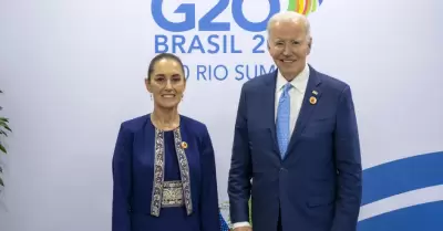 Claudia Sheinbaum y Joe Biden