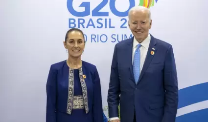 Claudia Sheinbaum y Joe Biden