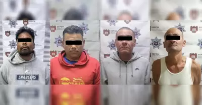 Polica municipal captura a cuatro fugitivos de la ley