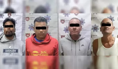 Polica municipal captura a cuatro fugitivos de la ley