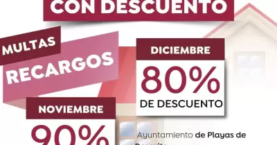 Descuento del 90% en el pago del predial