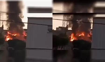 Incendio gener densa columna de humo en la colonia Mariano Matamoros Centro