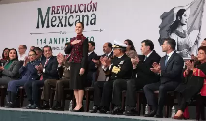 Aniversario de la Revolucin Mexicana, la Presidenta de Mxico, Claudia Sheinbau