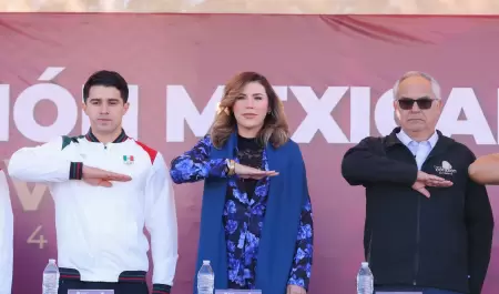 Desfile cvico-militar en Mexicali por el 114 aniversario de la Revolucin Mexic