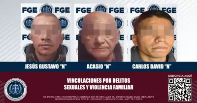 Logra fiscala la vinculacin a proceso de tres acusados por delitos sexuales y 