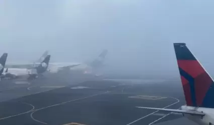 Neblina en el aeropuerto de la Ciudad de Mxico