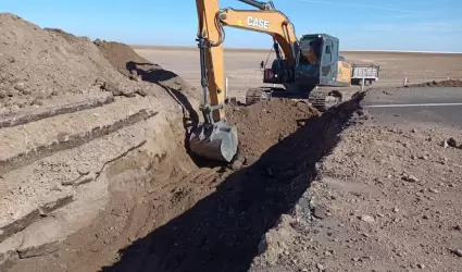 La SICT realiza trabajos en la carretera Mexicali-San Felipe