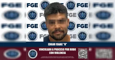 Logra FGE vinculacin a proceso contra hombre por robo con violencia