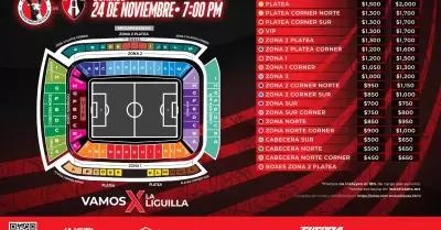 Venta de boletos para Club Tijuana y Atlas