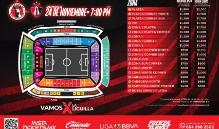 Venta de boletos para Club Tijuana y Atlas