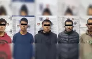 Polica municipal captura a cinco fugitivos de la ley